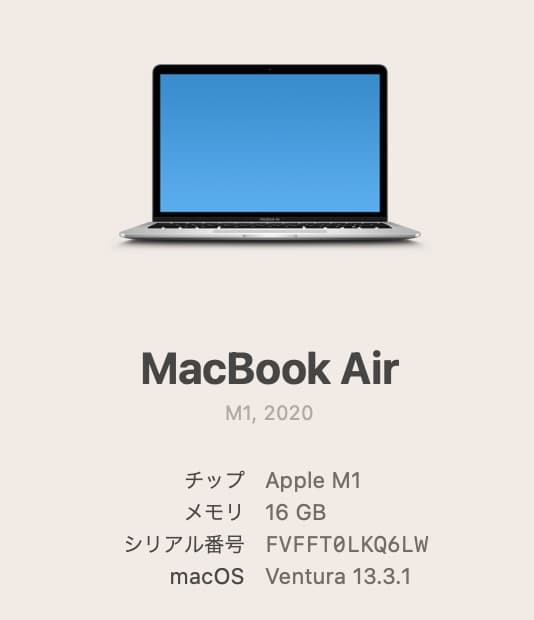MacBook本体 MacBook Air Retina13.3inch 2020 M1 512GB