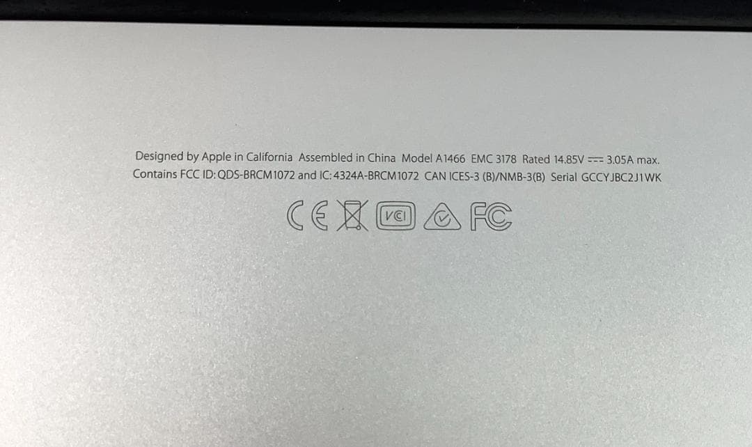 ②-L623-APPLE MacBook Air A1466 1点