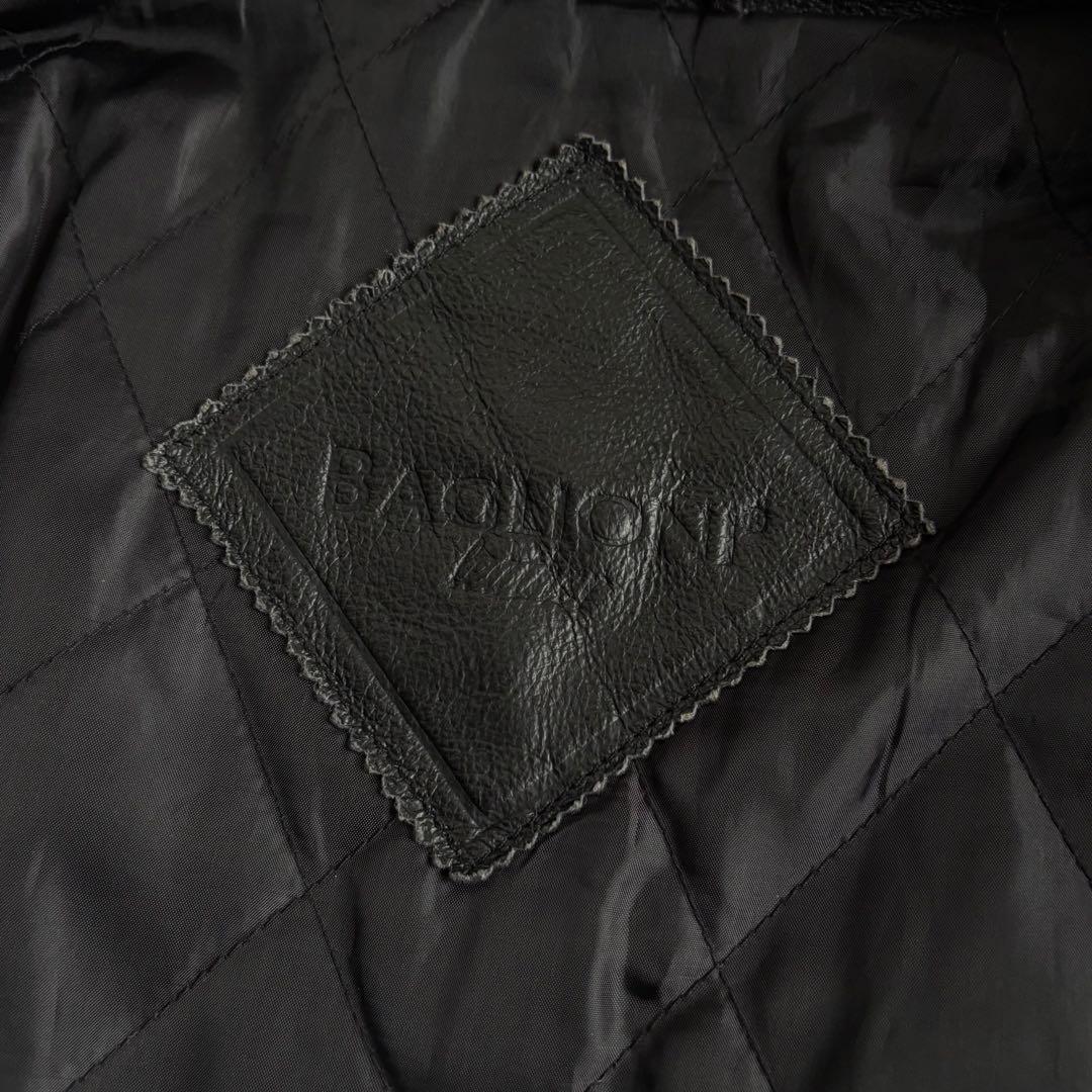 ジャケット・アウター 90s EURO label cow leather car coat BLK