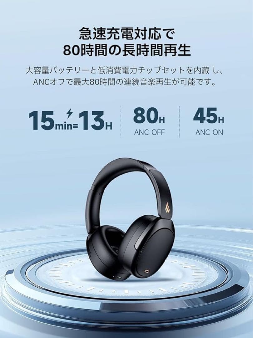 新品　Edifier WH950NB 2025年モデル　ブラック