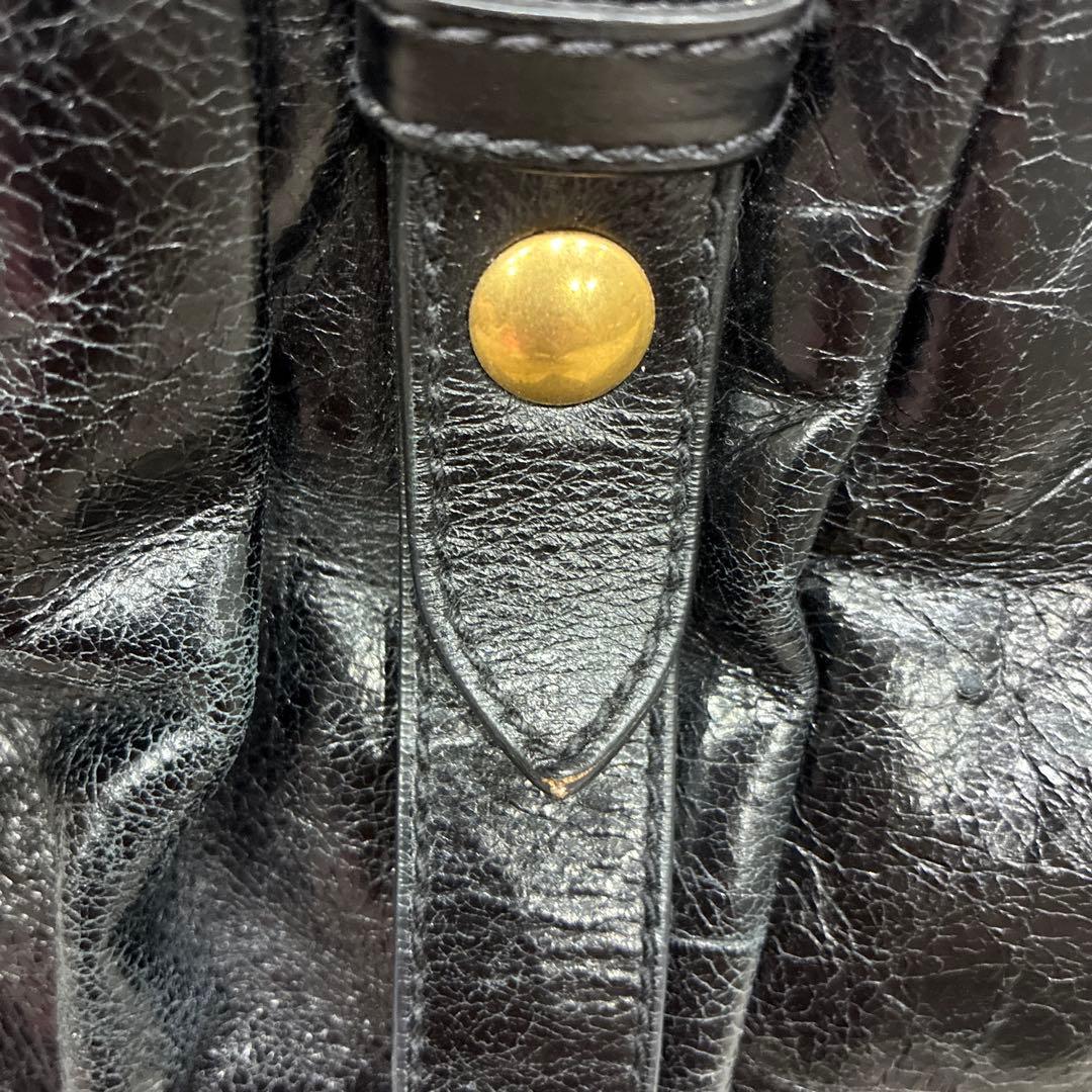 MIU MIU ブラックレザー ハンドバッグ