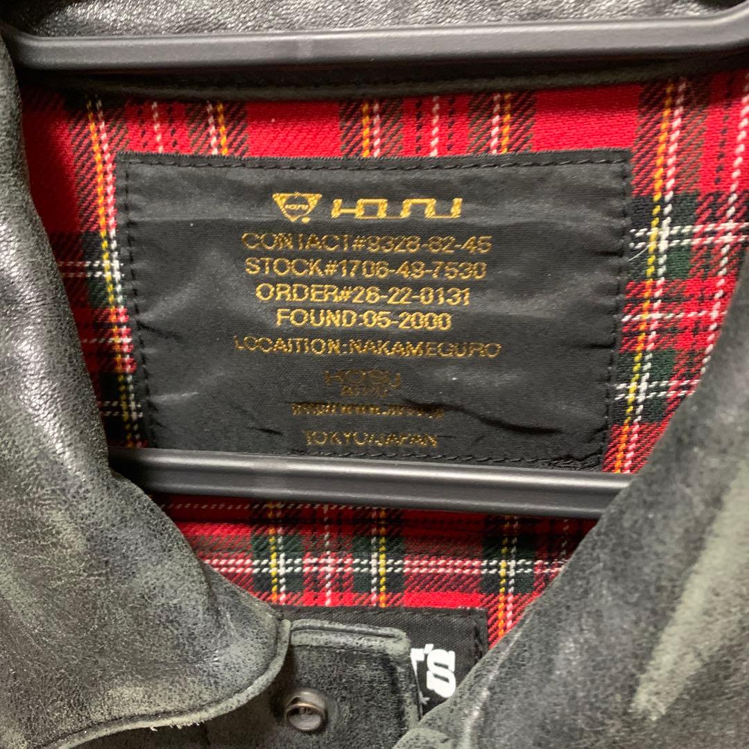 ゴートレザーWネームJHONS HOSU ROCK