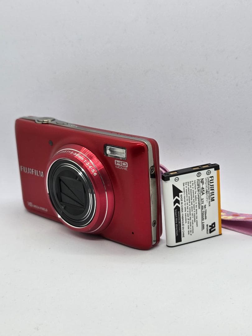 【スマホ転送OK】FUJIFILM FinePix T400 レッド デジカメ
