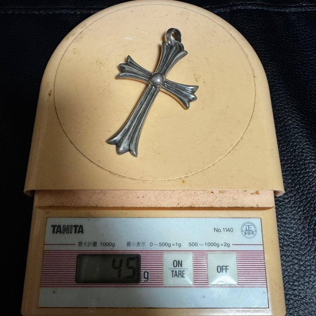 クロムハーツ NEチェーン24インチ ラージクロスwithベイル 正規品