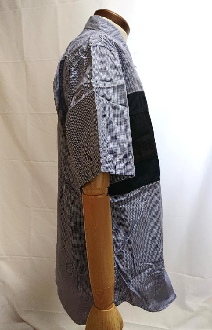 COMME des GARCONS HOMME 　ブルー半袖シャツＭサイズ