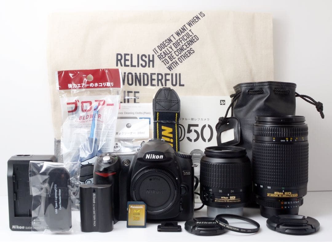 S数約5400回！Nikon D50★転送OK★練習に最適★レンズ2本付き