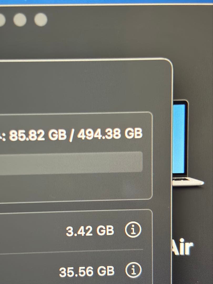 充電回数63回　M1 MacBook air 8GB SSD512GB