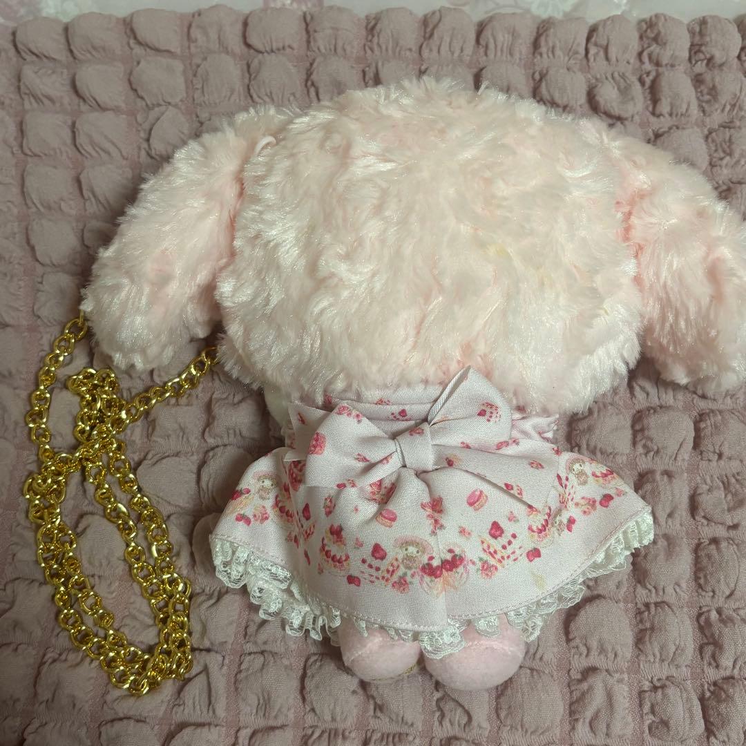 リズリサ　リズメロ ケーキ柄 ぬいぐるみポシェット