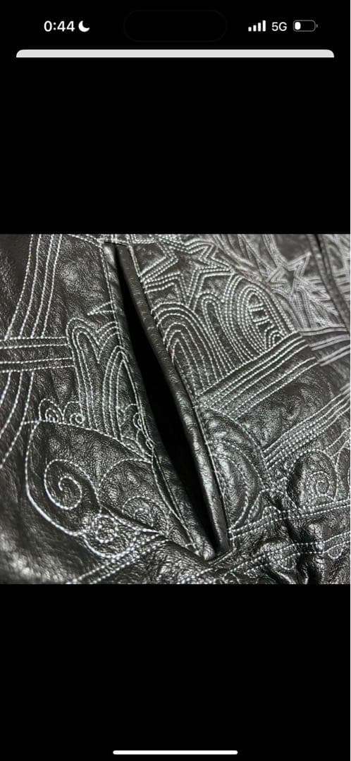 MAX USA 自由の女神　レザージャケット　ブラック　pelle pelle