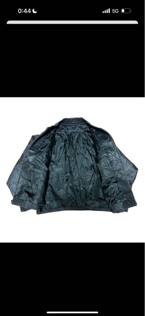 MAX USA 自由の女神　レザージャケット　ブラック　pelle pelle