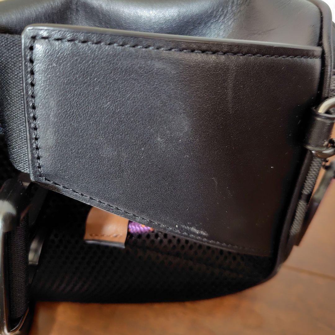 【美品】COACH×ディズニーコラボバッグ ウエストポーチ　ダンボ　黒紫