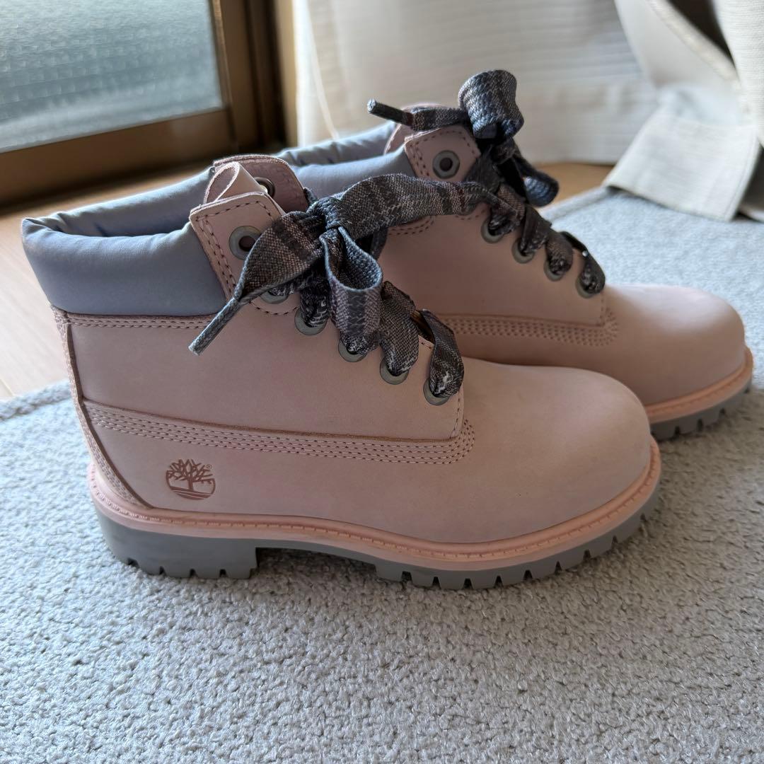 Timberland キッズ 防水ブーツ 19cm ピンク プリマロフト 未使用