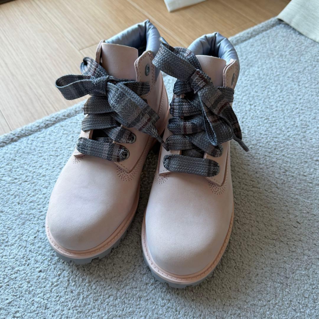 Timberland キッズ 防水ブーツ 19cm ピンク プリマロフト 未使用