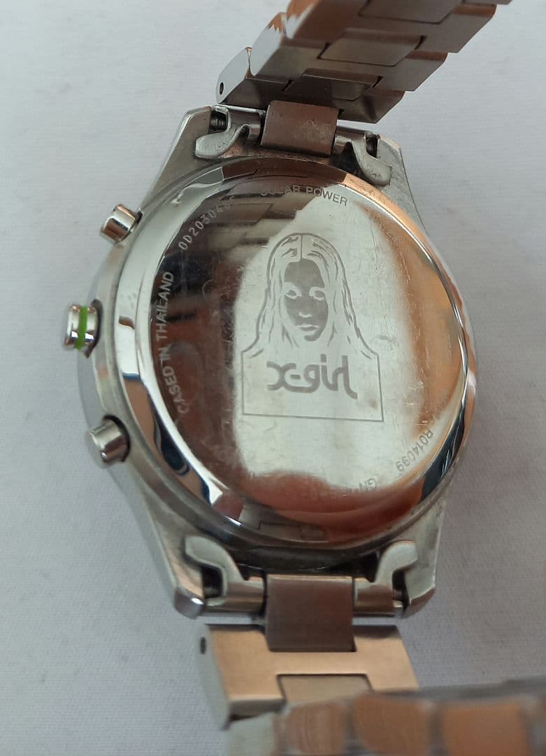 X-girl CITIZENコラボ ソーラーパワー クロノグラフ腕時計中古