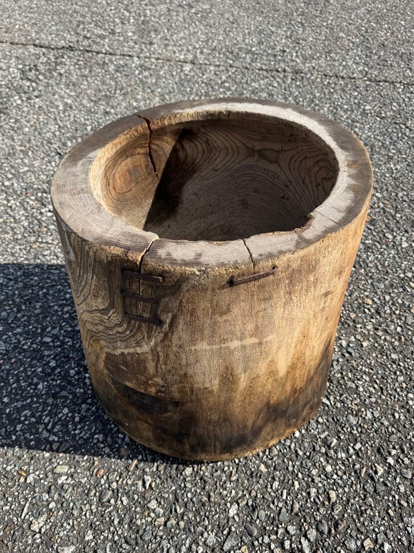 古民具 木製 臼 うす もちつき道具 アンティーク 餅つき