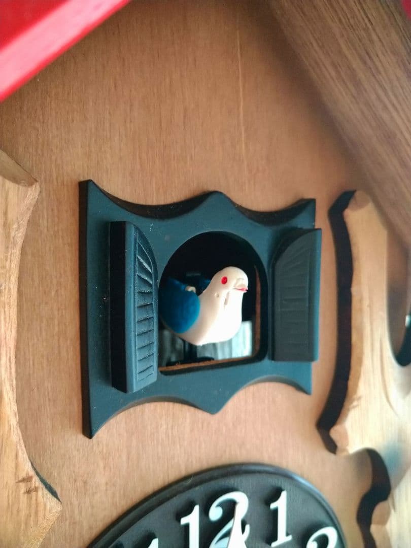 RHYTHM　鳩時計　カッコーメルビル　木製 掛時計