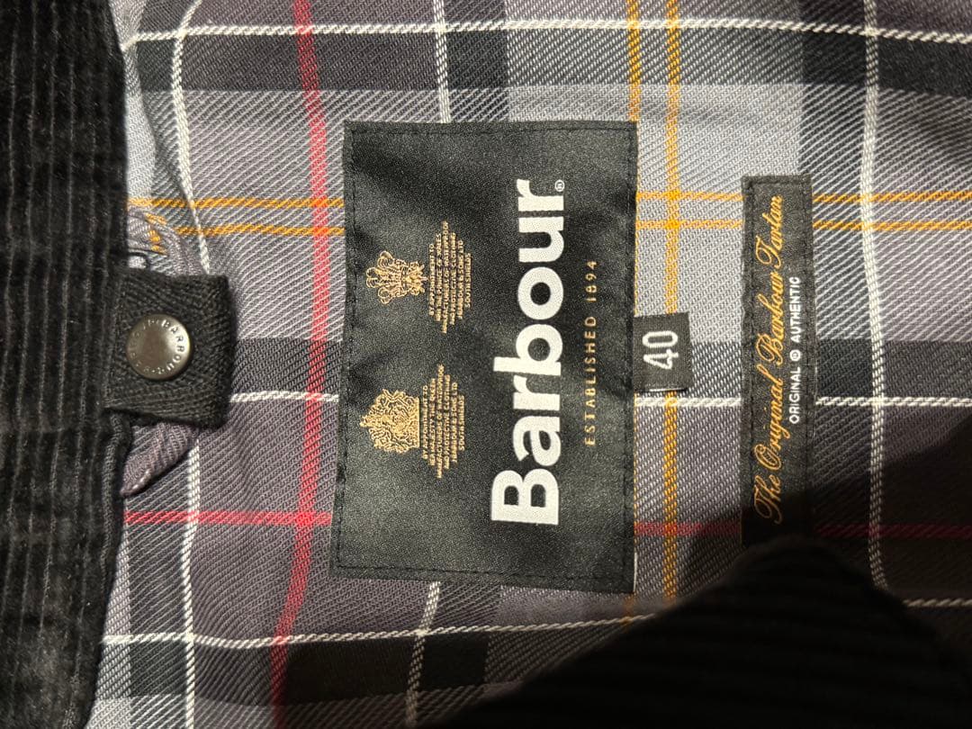 Barbour 2レイヤー　BEDALE 40 ブラック　バブアー　ビデイル
