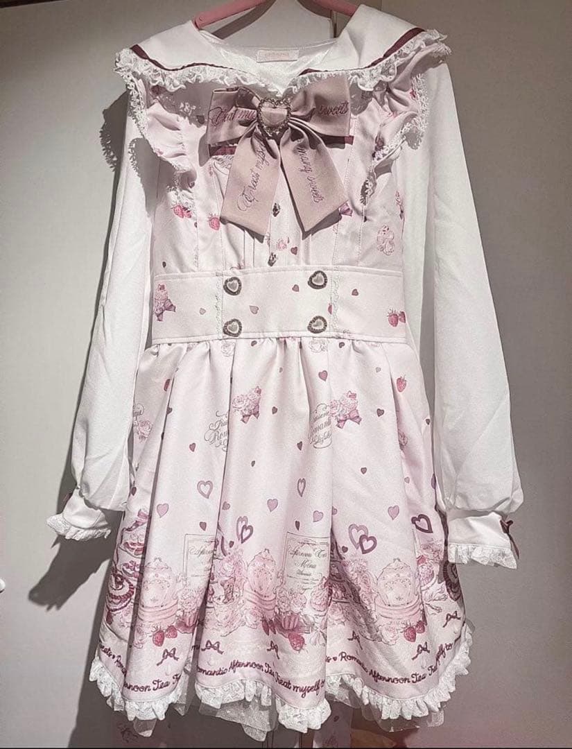 ね*フ様 【新品級】LIZLISA 人気アフタヌーンティー ワンピース ピンク