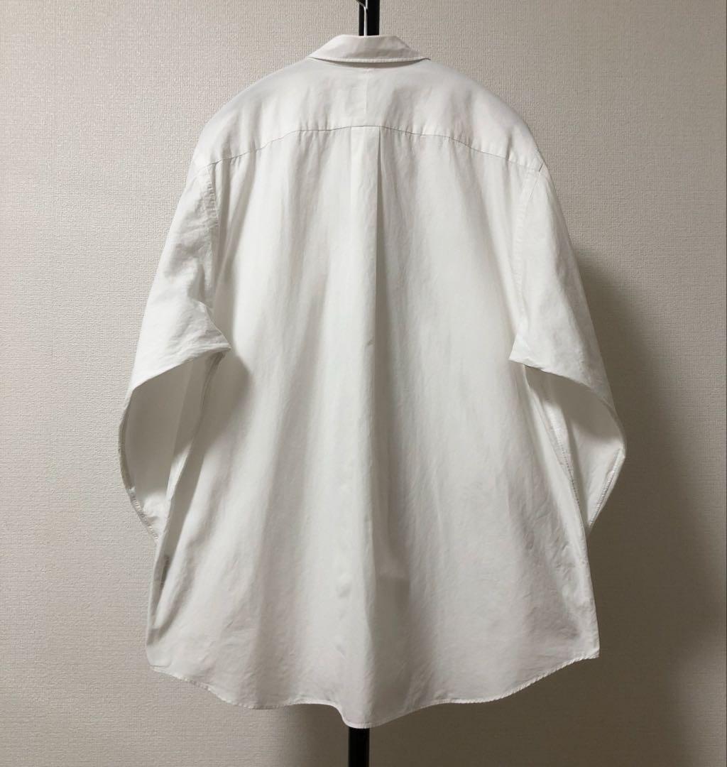 新型美品✨ 21aw サイズ3 コモリシャツ 白　comoli