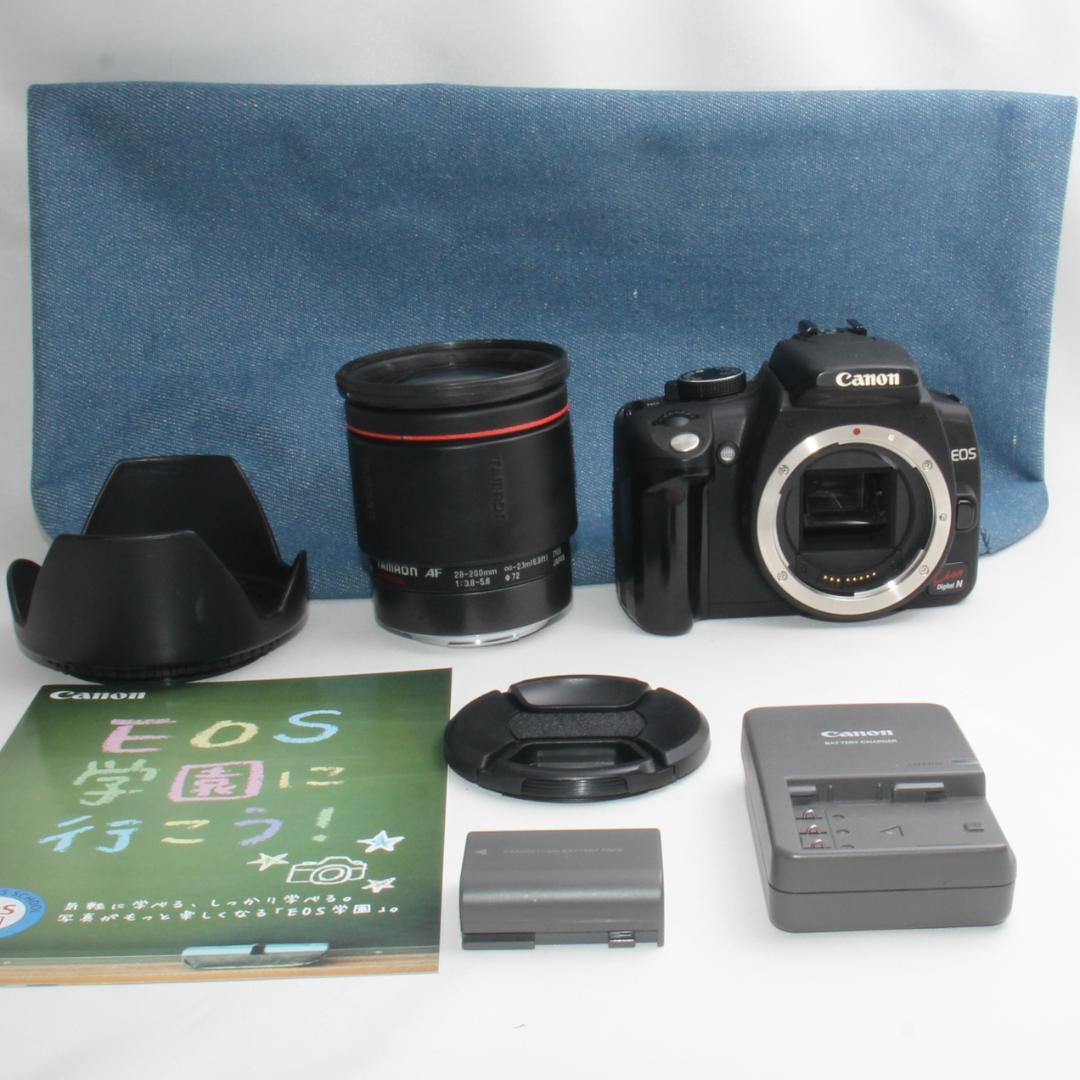 ❤️新品バック付❤️Canon EOS kiss N 便利な中望遠レンズセット