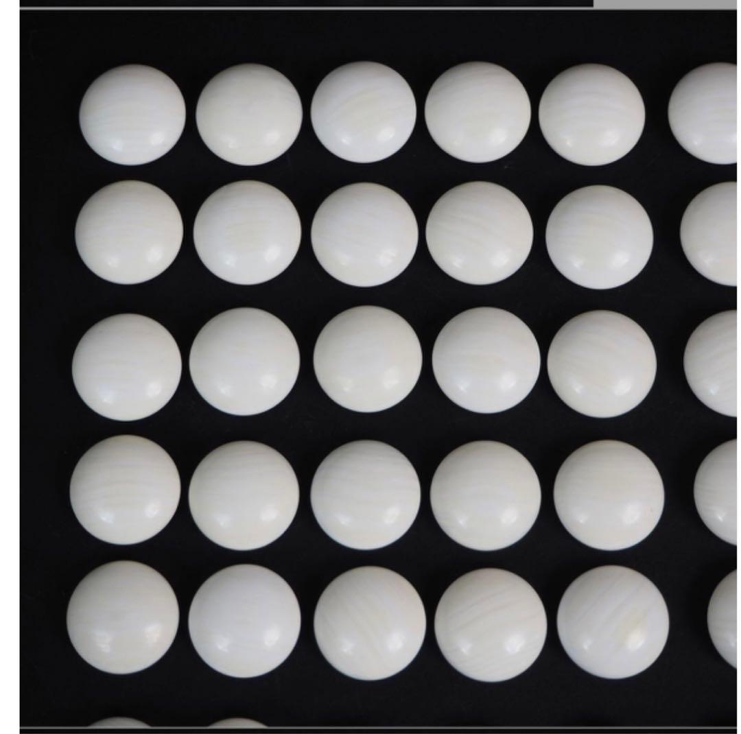 送料無料　日向特産　日向スワブデ蛤碁石36号・碁笥セット　旧家蔵出