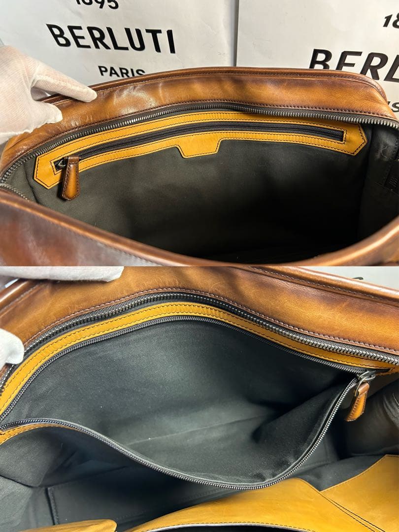 70万円 オルガ期 Berluti アンジュール レザー ブリーフケース