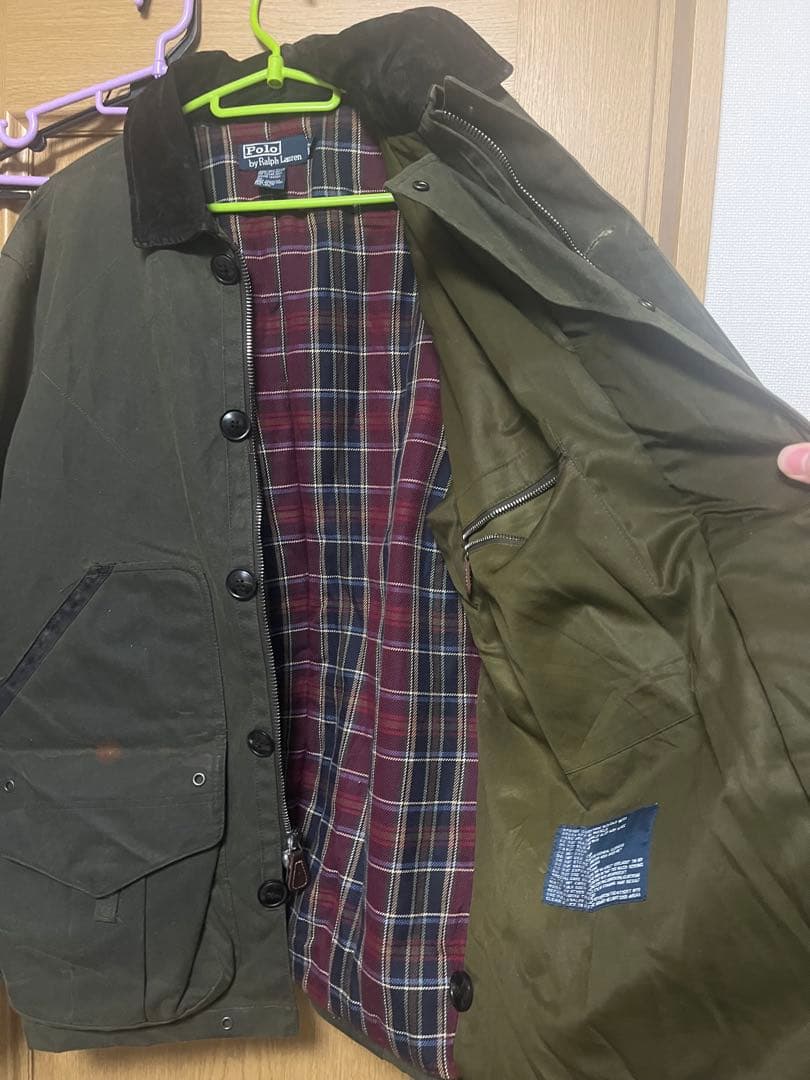 ポロ ラルフローレンワックス コットンハンティングジャケット