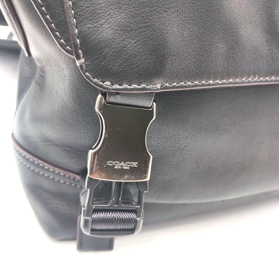 【美品】コーチ　リビングトン　バイク　バッグ　ショルダーバッグ　黒