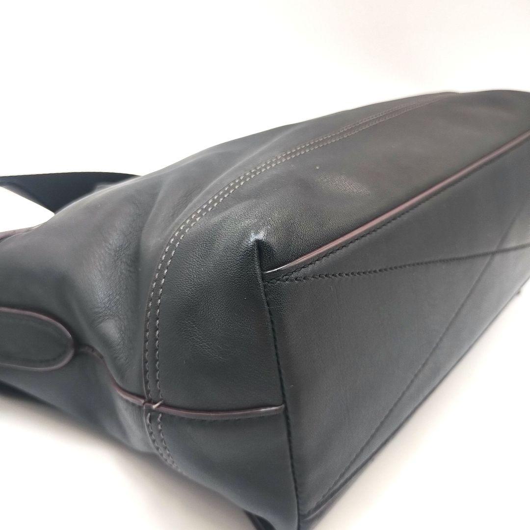 【美品】コーチ　リビングトン　バイク　バッグ　ショルダーバッグ　黒