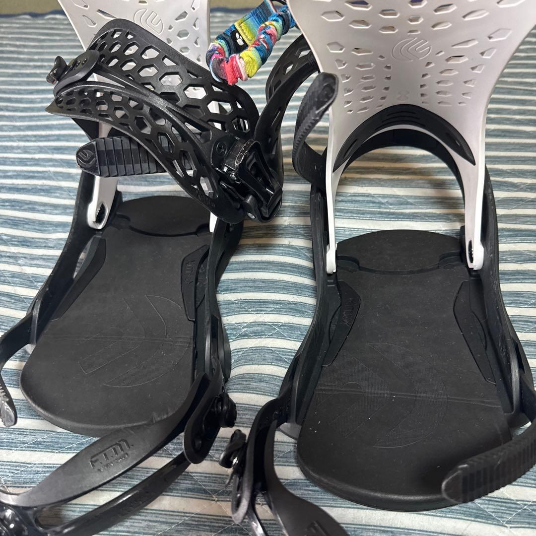 FLUX PR スノーボード ビンディング ホワイト/ブラック