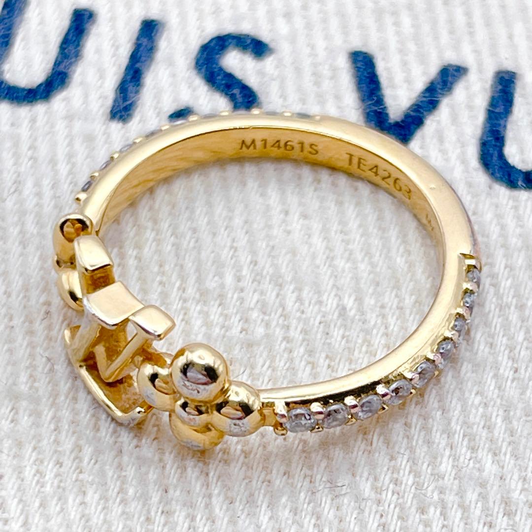 LOUIS VUITTON アイコニック　リング　ラインストーン　10号