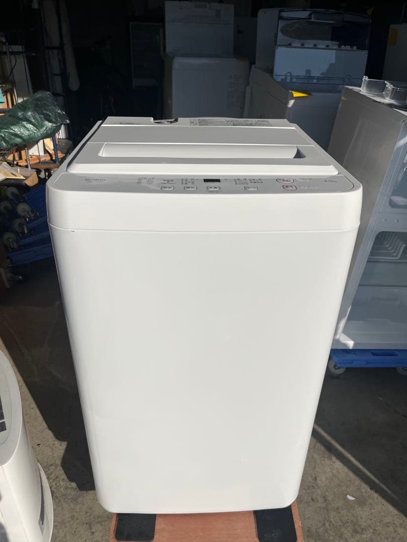 【高年式】ヤマダ 洗濯機 4.5kg YWM-T45LW 2024年製T