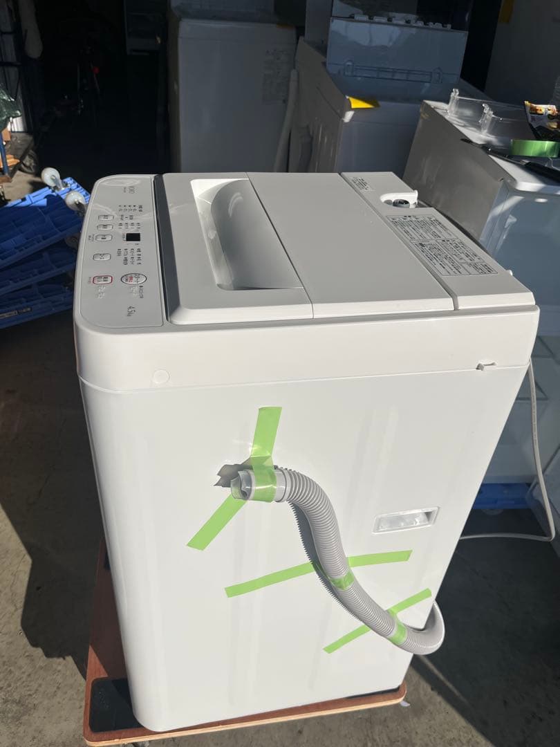 【高年式】ヤマダ 洗濯機 4.5kg YWM-T45LW 2024年製T