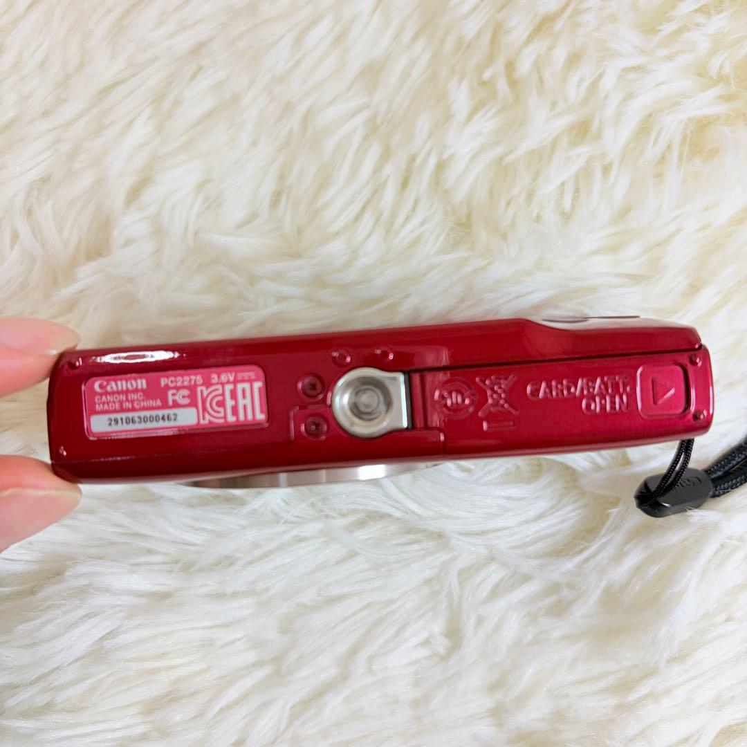 【美品】 キヤノン CANON IXY180 レッド