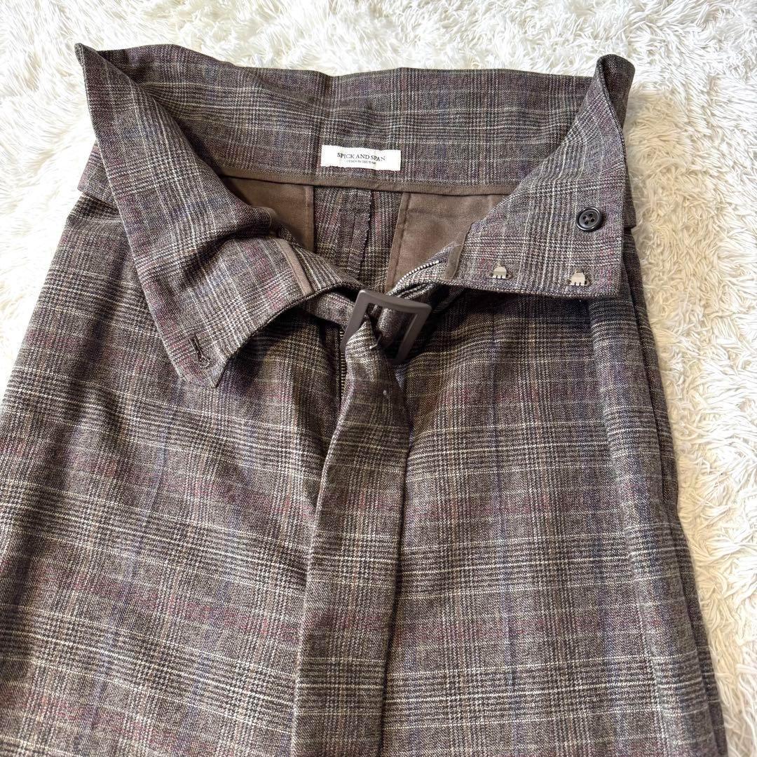 スピックアンドスパン　グレンチェック　スーツ　セットアップ　テーラードジャケット
