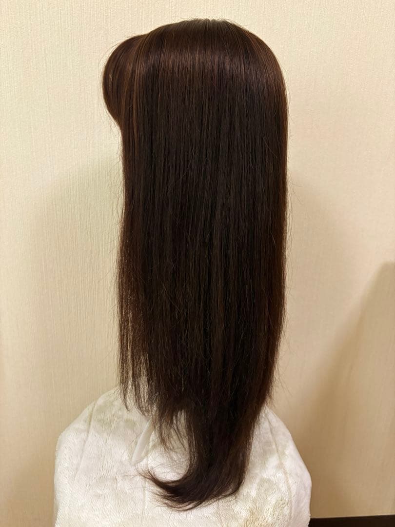 ワンステップ人毛100%フルウィッグ