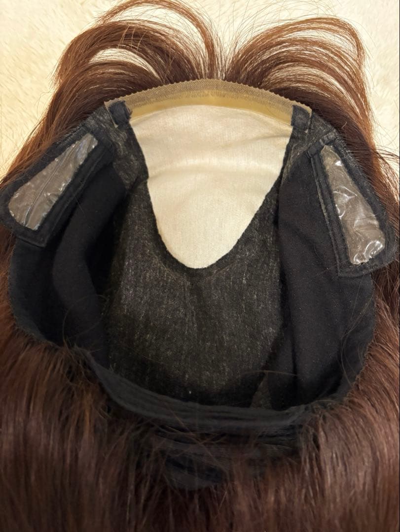 ワンステップ人毛100%フルウィッグ