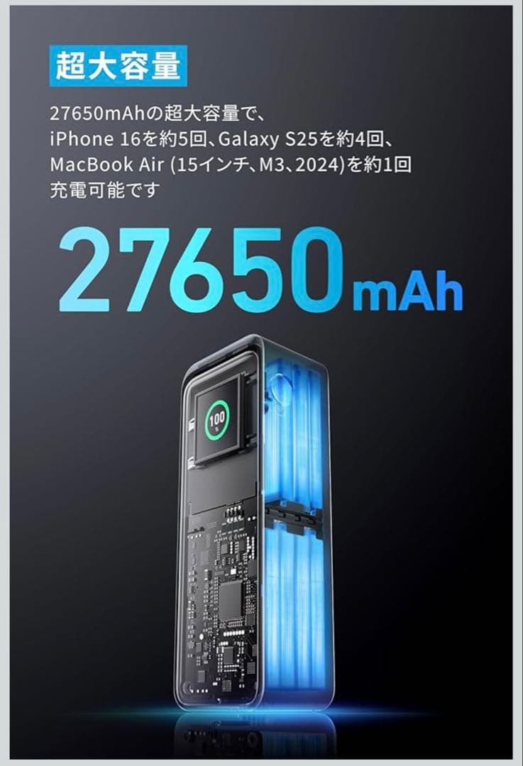f*b様 Anker Prime Power Bank (27650mAh, 2