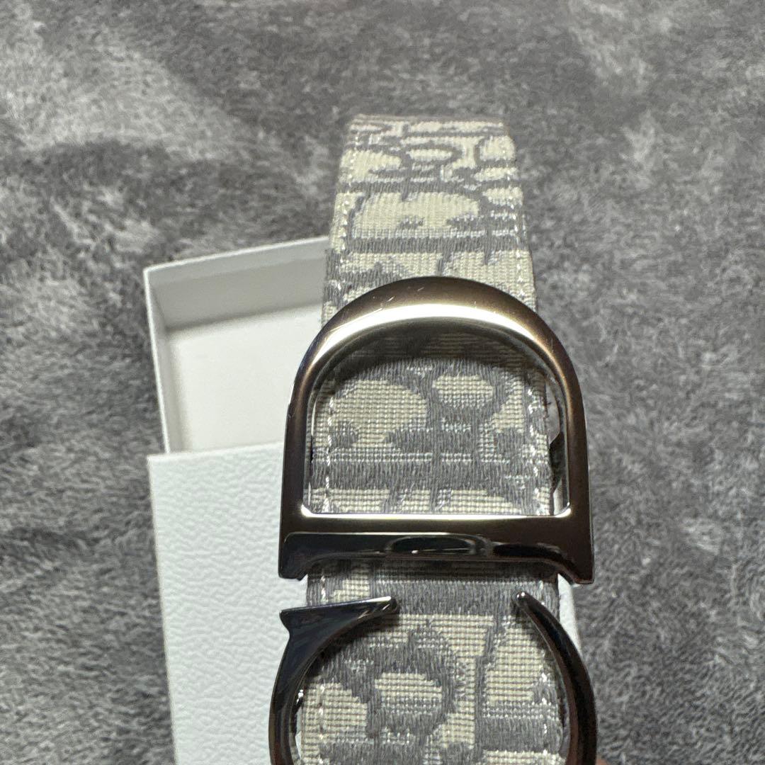 Dior モノグラムレザーベルト CDロゴ