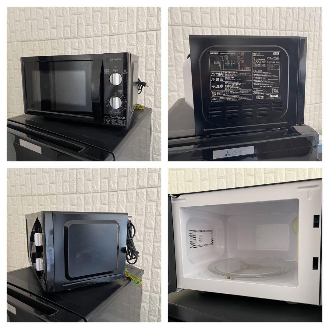 東京23区配送無料✨激安❗️家電3点　冷蔵庫　洗濯機　レンジ　三菱　ハイアール