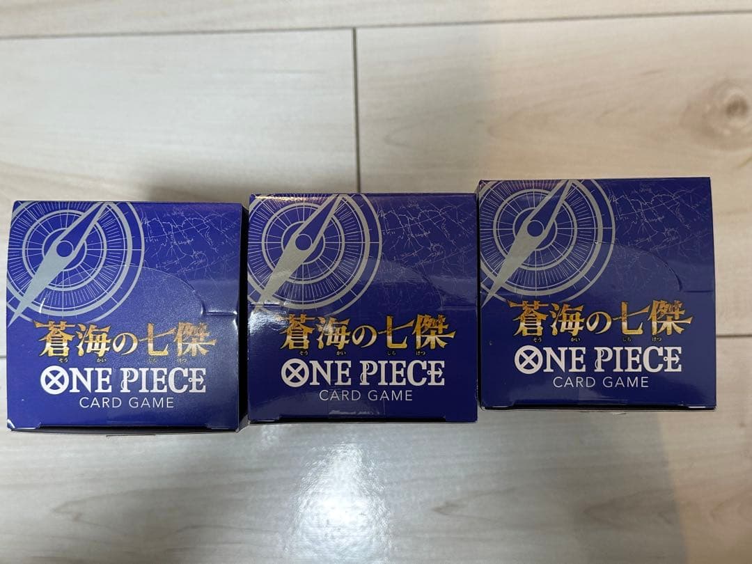 ワンピースカード 蒼海の七傑 3BOX テープカット