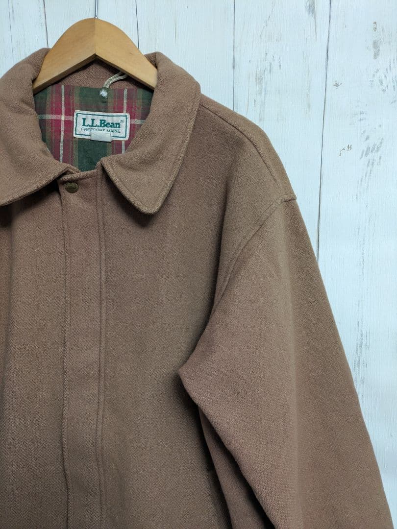 USA製 80s L.L.Bean ベージュ ウールジャケット　u11