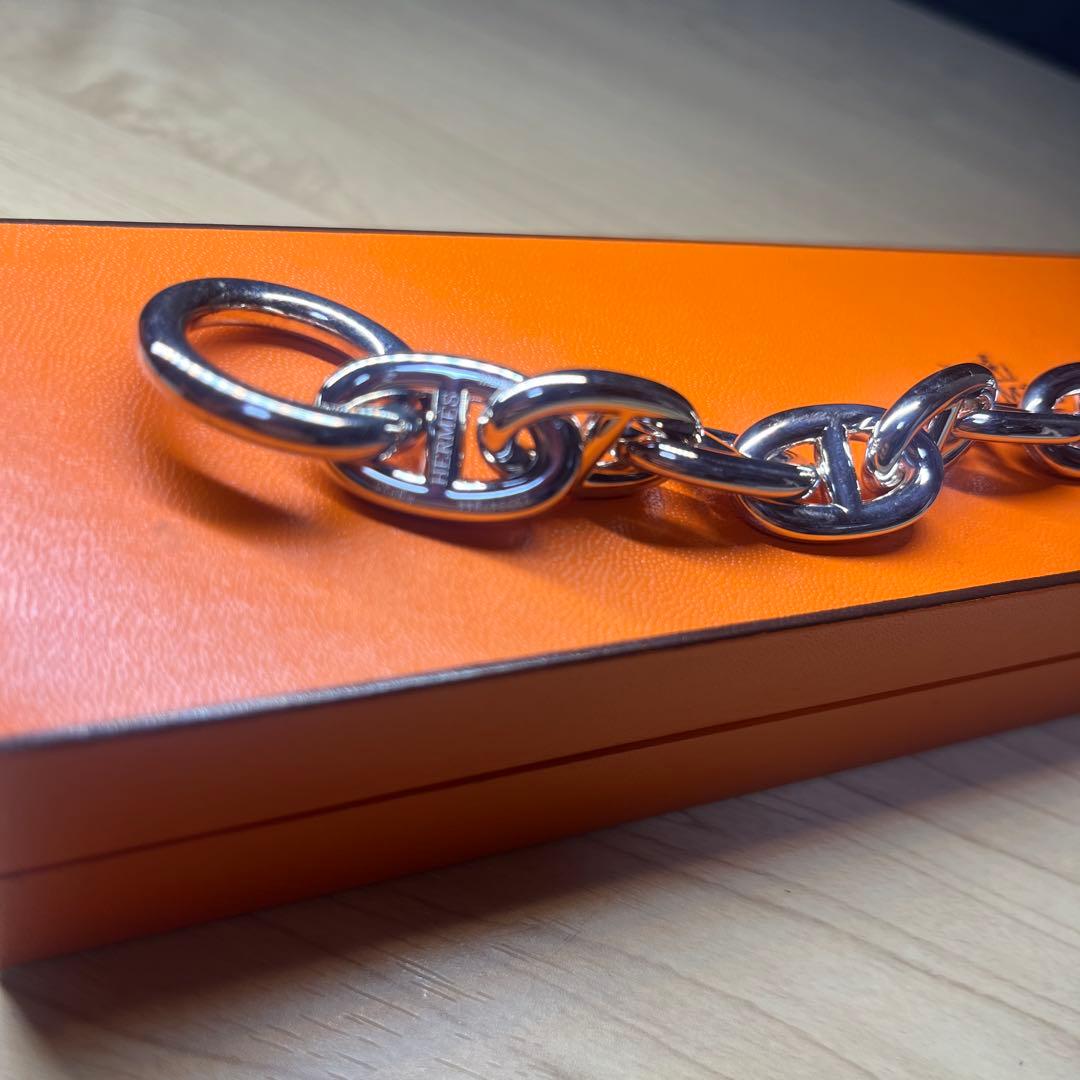 【新品未使用】HERMES TGM 12コマ シェーヌダンクル　シルバー925