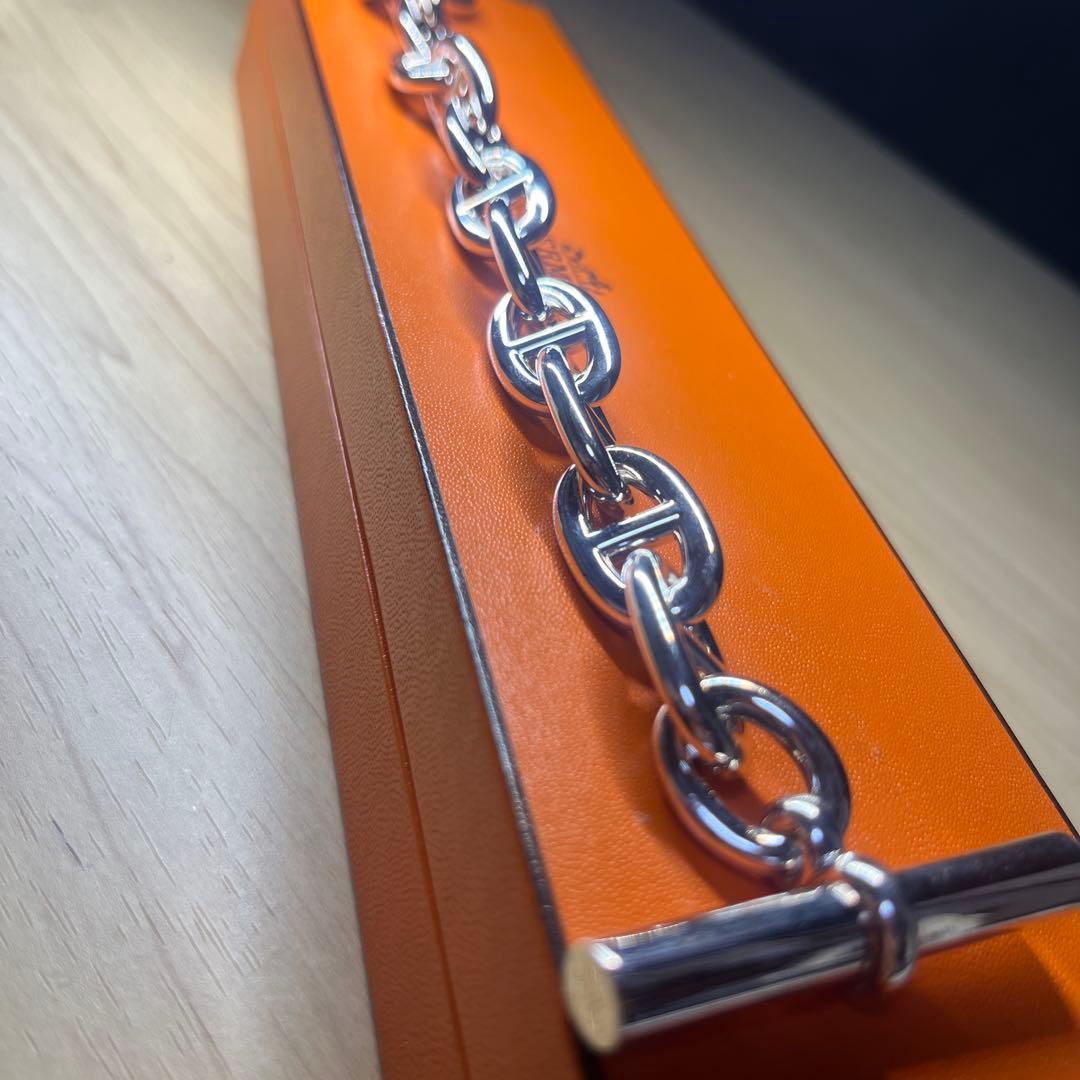 【新品未使用】HERMES TGM 12コマ シェーヌダンクル　シルバー925