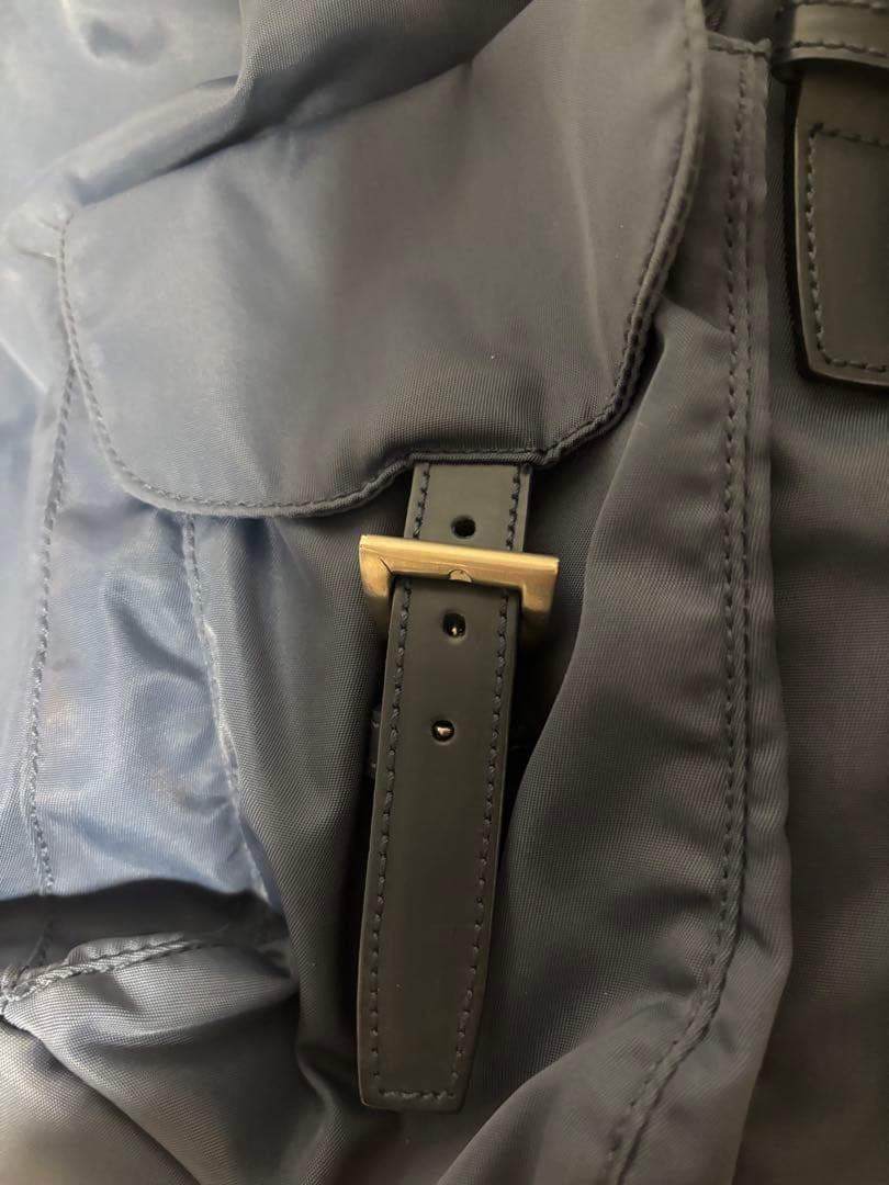 PRADA VELA ナイロンリュック デニム系｜定番人気・男女兼用