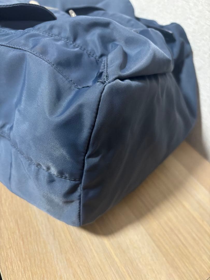 PRADA VELA ナイロンリュック デニム系｜定番人気・男女兼用