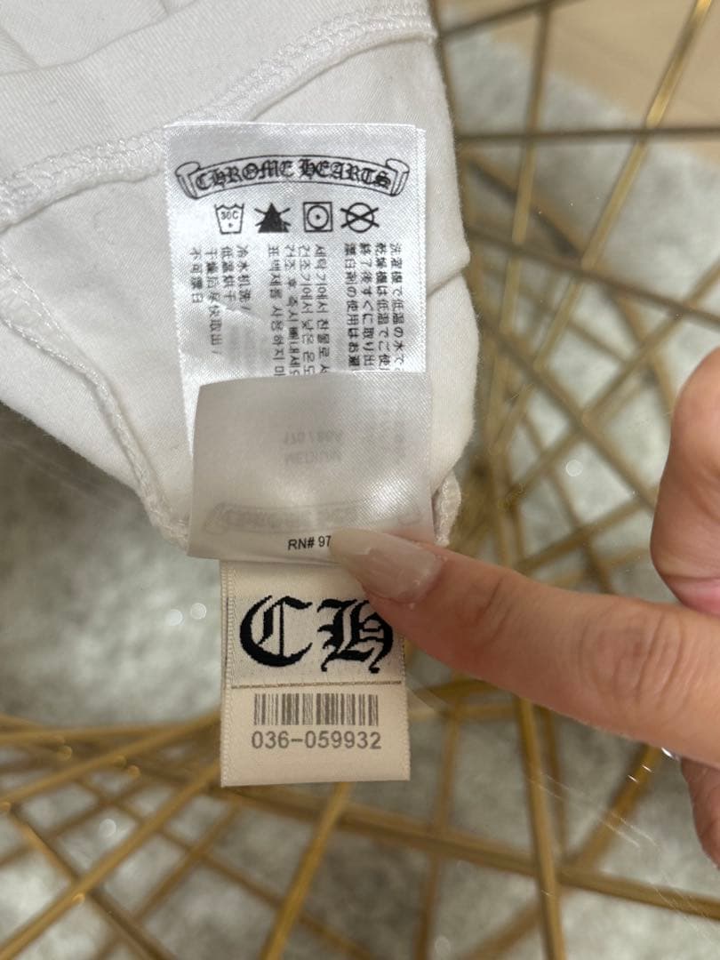 【正規品】CHROME HEARTS キャミソール ホワイト/ブルー