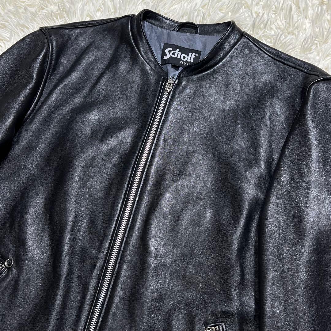 かずSchott レザーライダース　ステューシー　パーカーセット