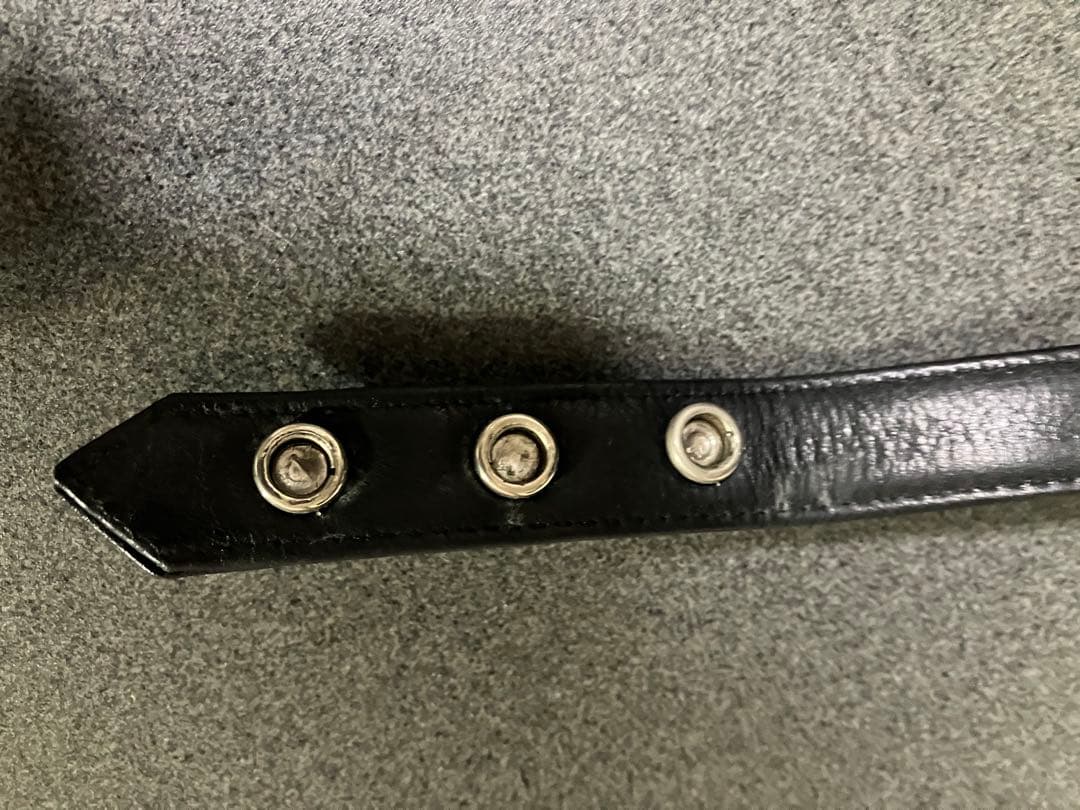 3btn 2snp クロスボール　レザーブレスレット ブラック