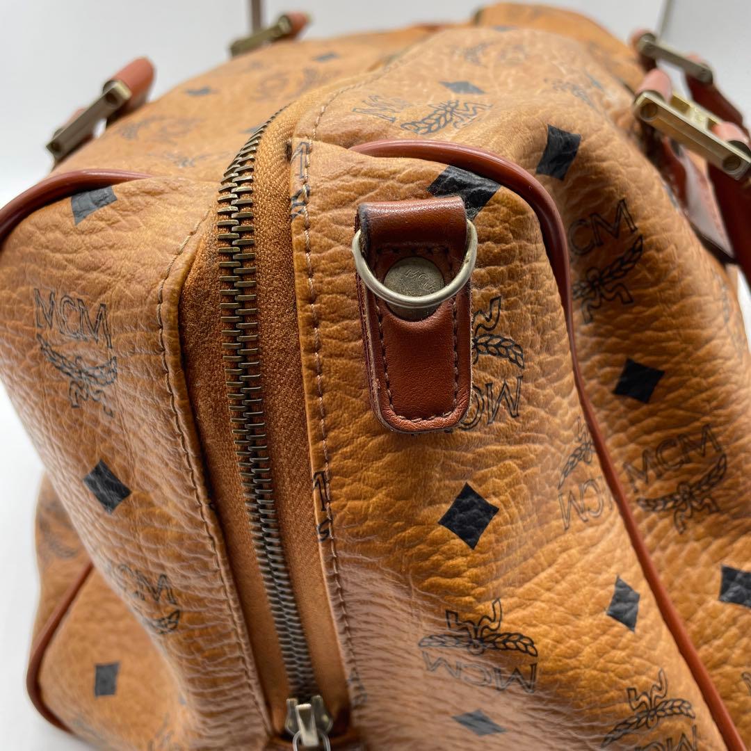 ●MCM ボストンバック●エムシーエム ハンド ブラウン カバン モノグラム
